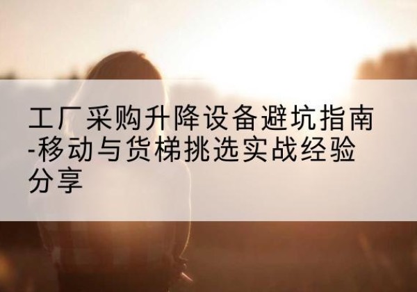 临城移动式升降机怎么选-工厂采购升降设备避坑指南-移动与货梯挑选实战经验分享